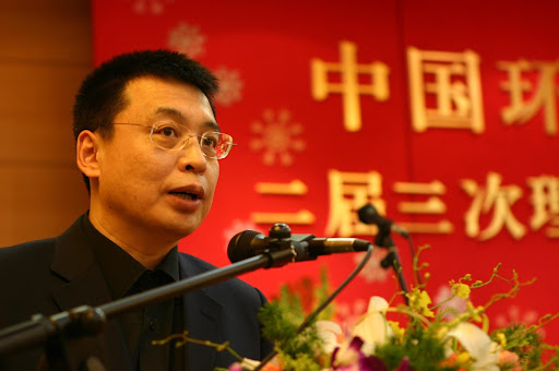 Pan Yue, one of China's most famous high-level environmental protection officials, was Xie Zhenhua’s deputy when Xie was the director of the State Environmental Protection Administration. Photo by Liu Jianqiang.